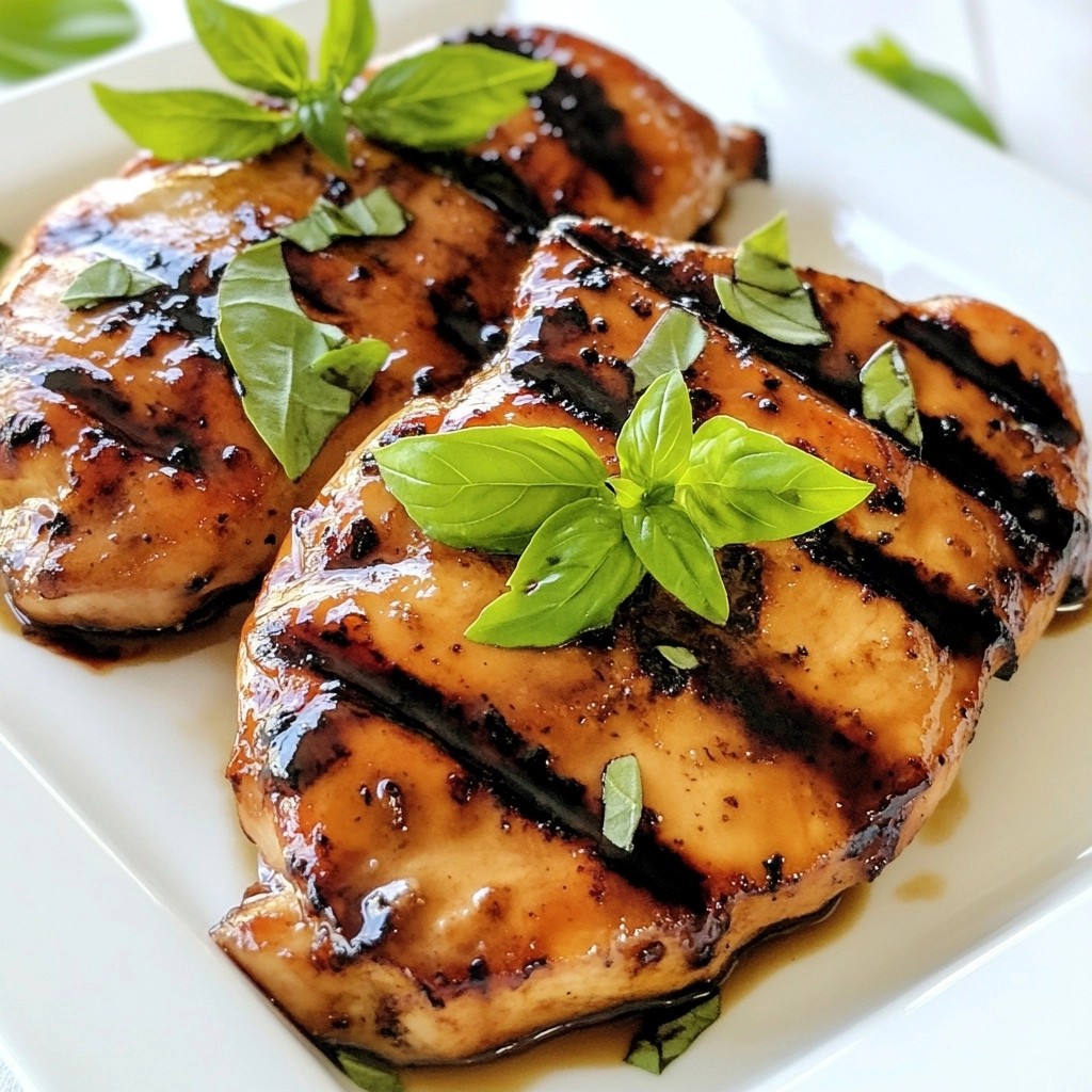 Savory Restaurant-Style Balsamic Grilled Chicken Recipe