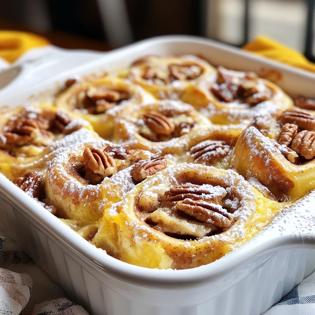 Cinnamon Roll Breakfast Casserole Tasty Morning Treat