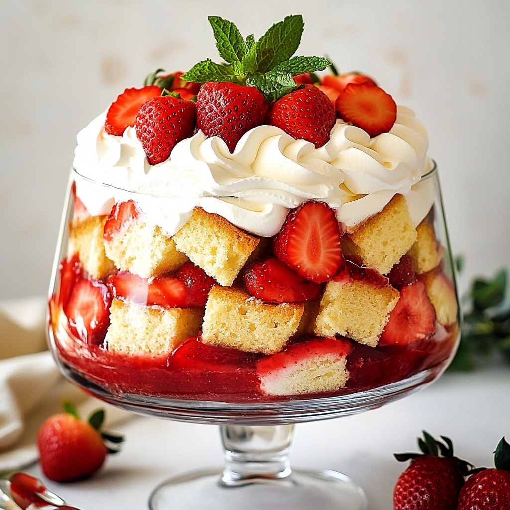Strawberry Shortcake Trifle Delightful Layered Treat