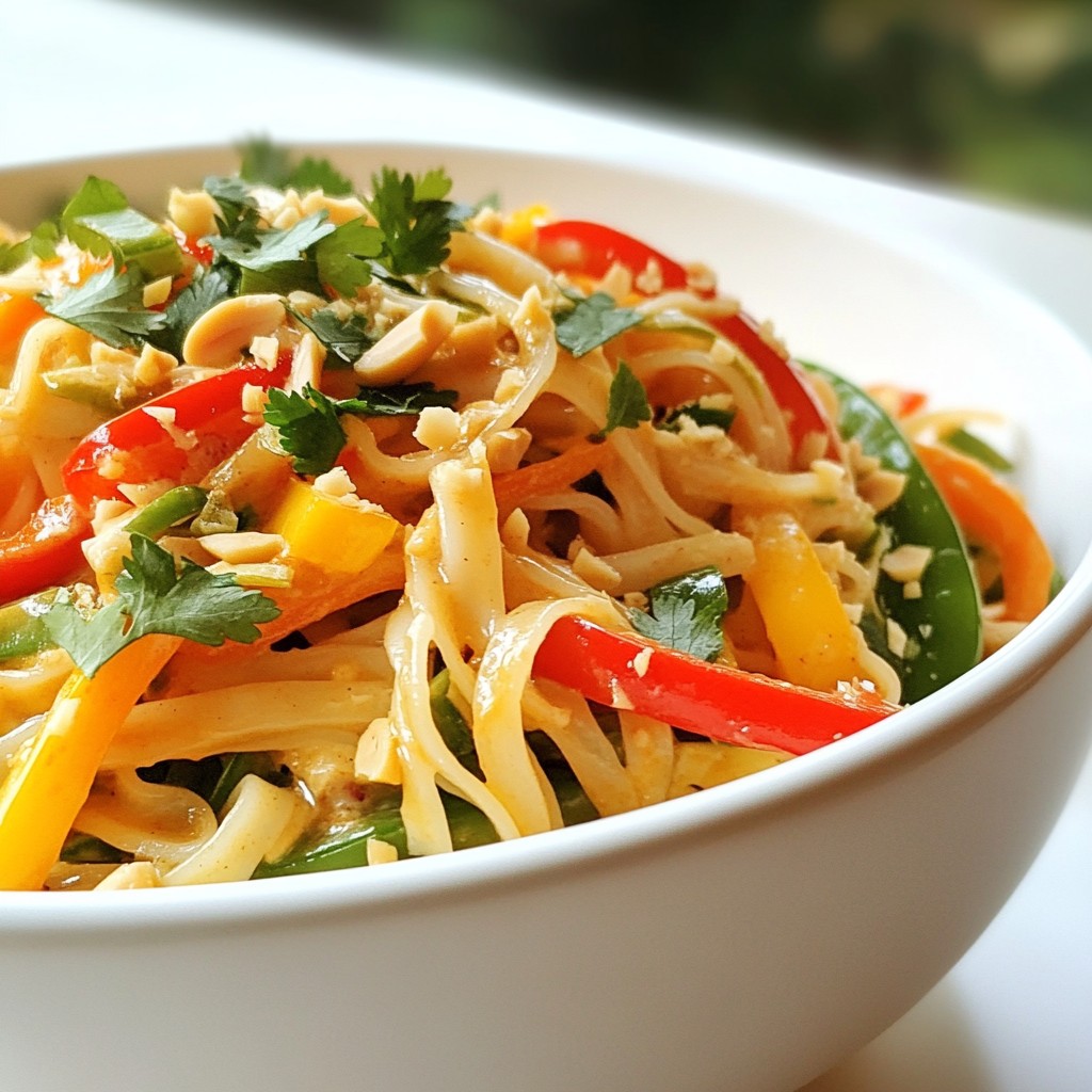 Thai Peanut Noodles Flavorful and Easy Dinner Recipe