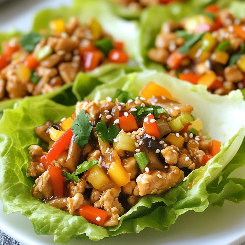 Teriyaki Chicken Lettuce Wraps Tasty and Easy Meal