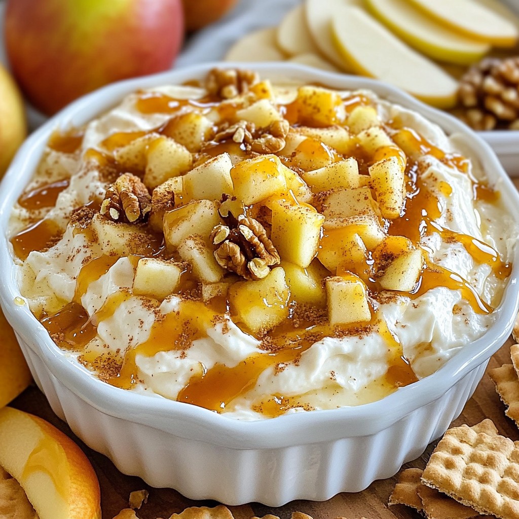 Caramel Apple Cheesecake Dip Creamy and Rich Delight