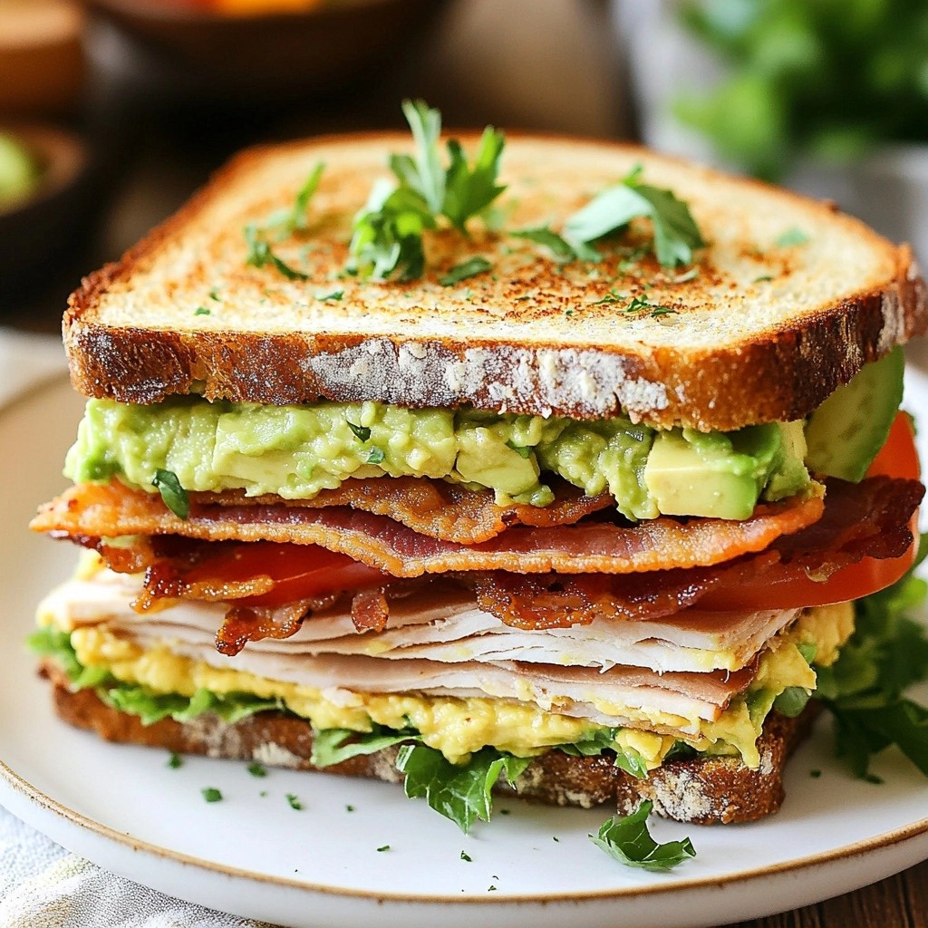 Crunchy Copycat Panera Bread Turkey Avocado BLT Recipe
