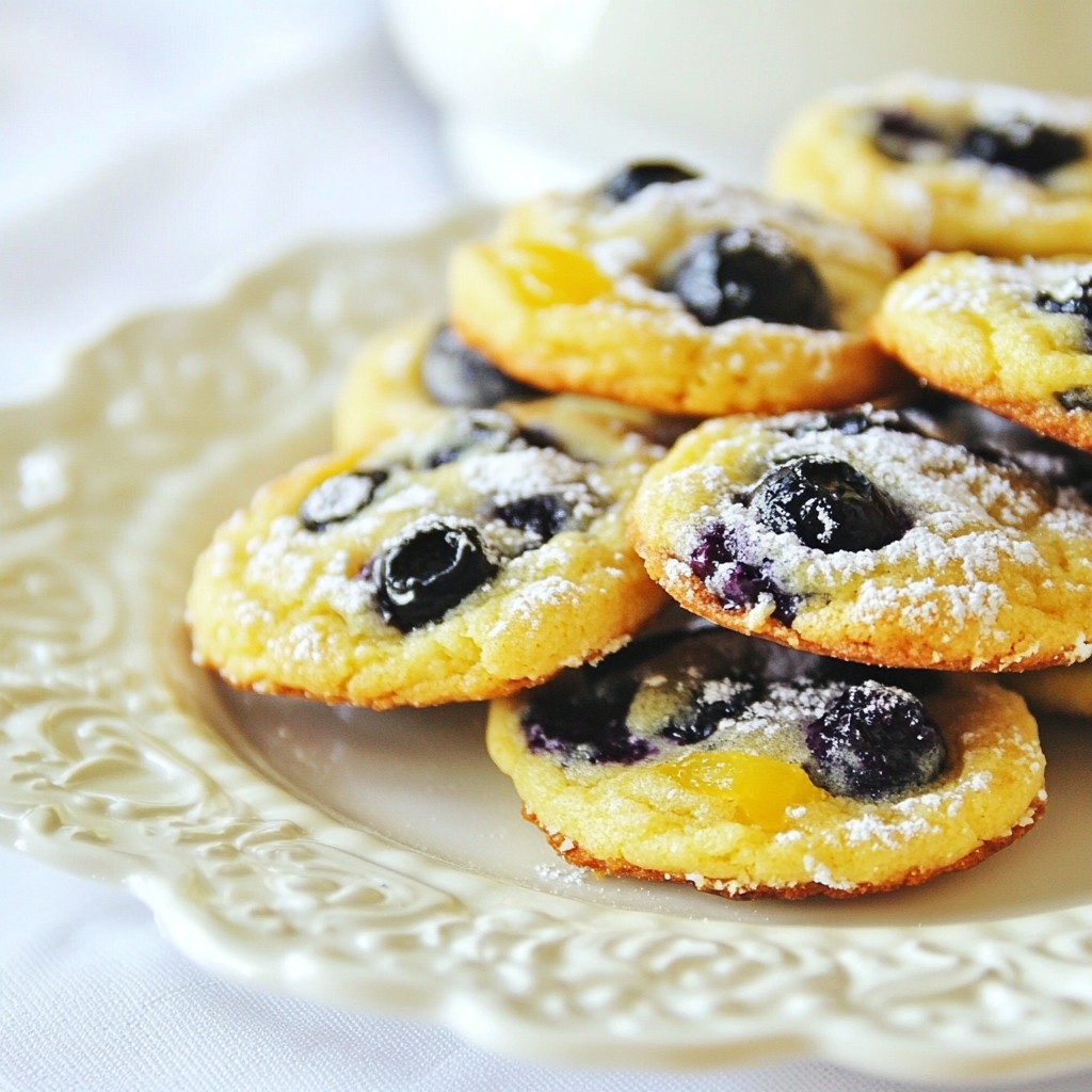 Blueberry Lemon Cheesecake Cookies Easy and Tasty Treat