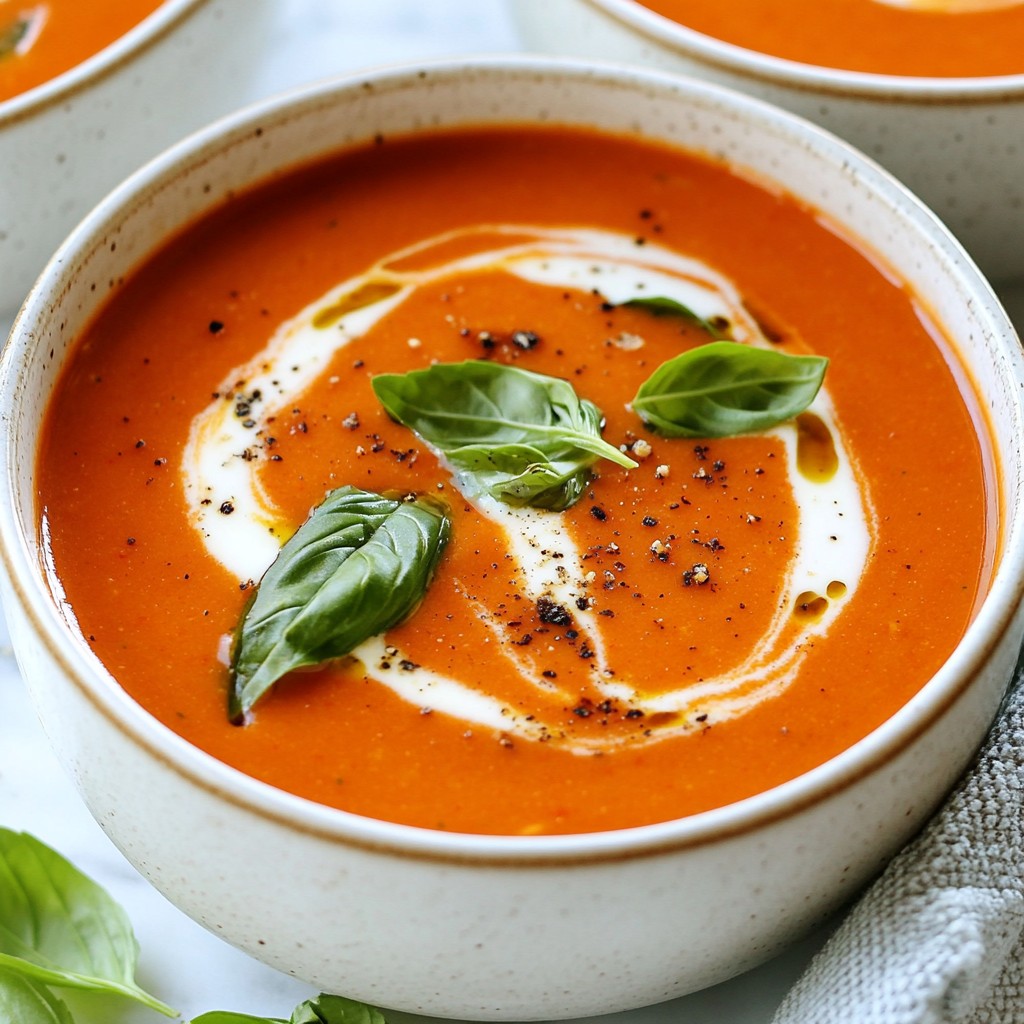 Slow Cooker Creamy Tomato Basil Soup Delightful Recipe