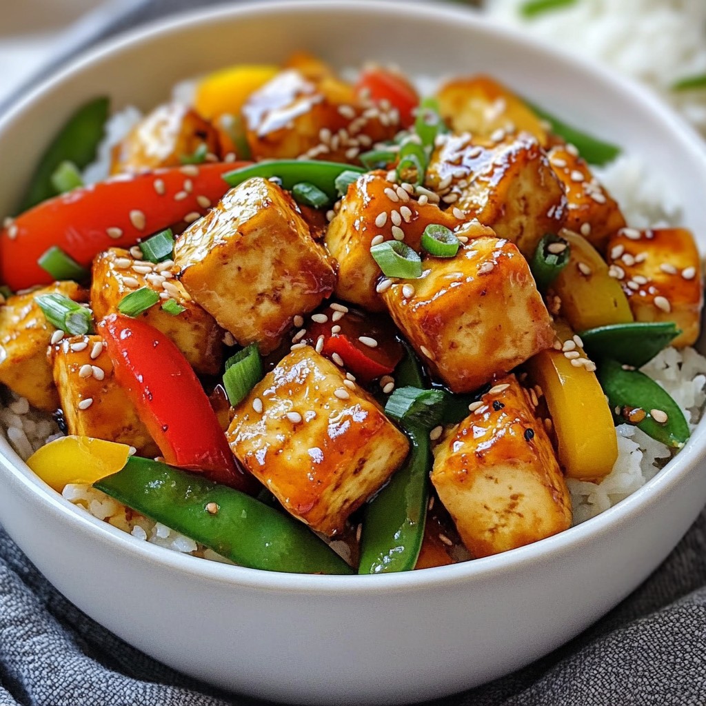 Sweet Chili Tofu Stir Fry Flavorful Vegan Delight