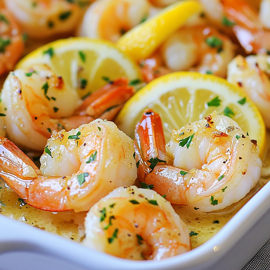 Juicy Restaurant-Style Lemon Garlic Shrimp Delight