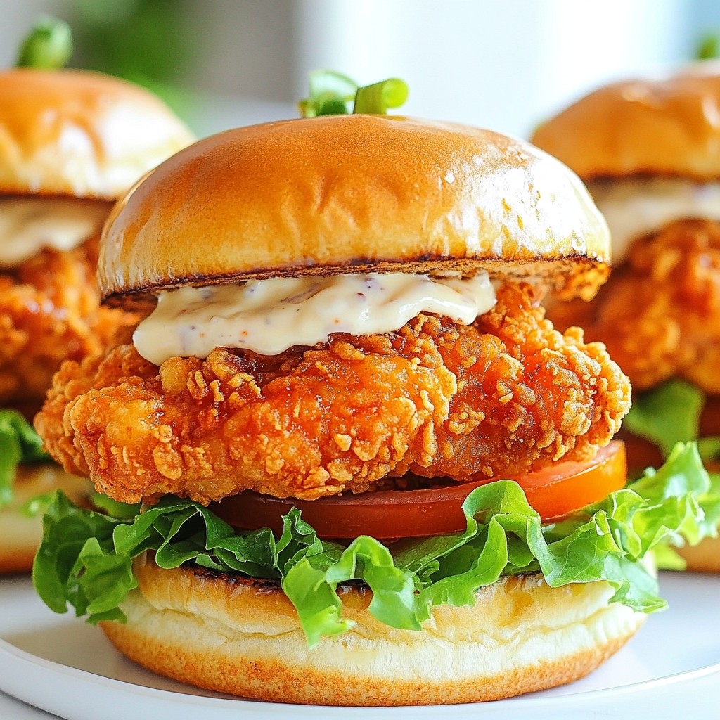 Spicy Copycat KFC Zinger Burger Tasty Homemade Recipe