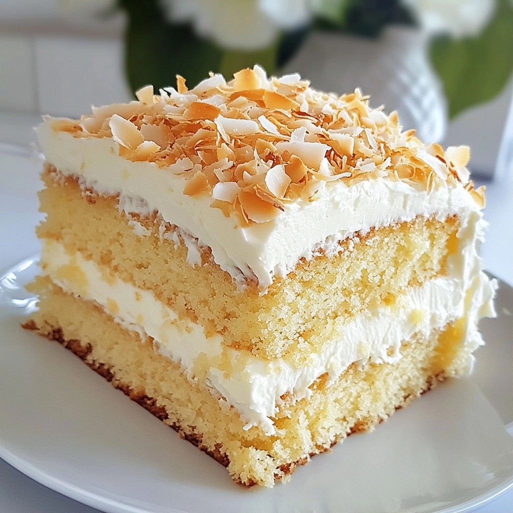 Fluffy Copycat Starbucks Coconut Cake Delight