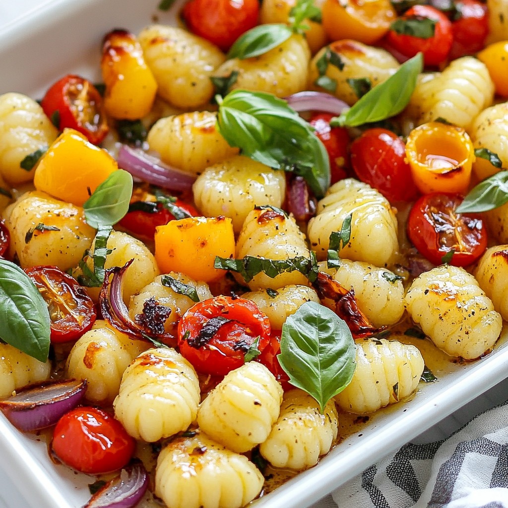 Sheet Pan Gnocchi with Roasted Veggies Delight