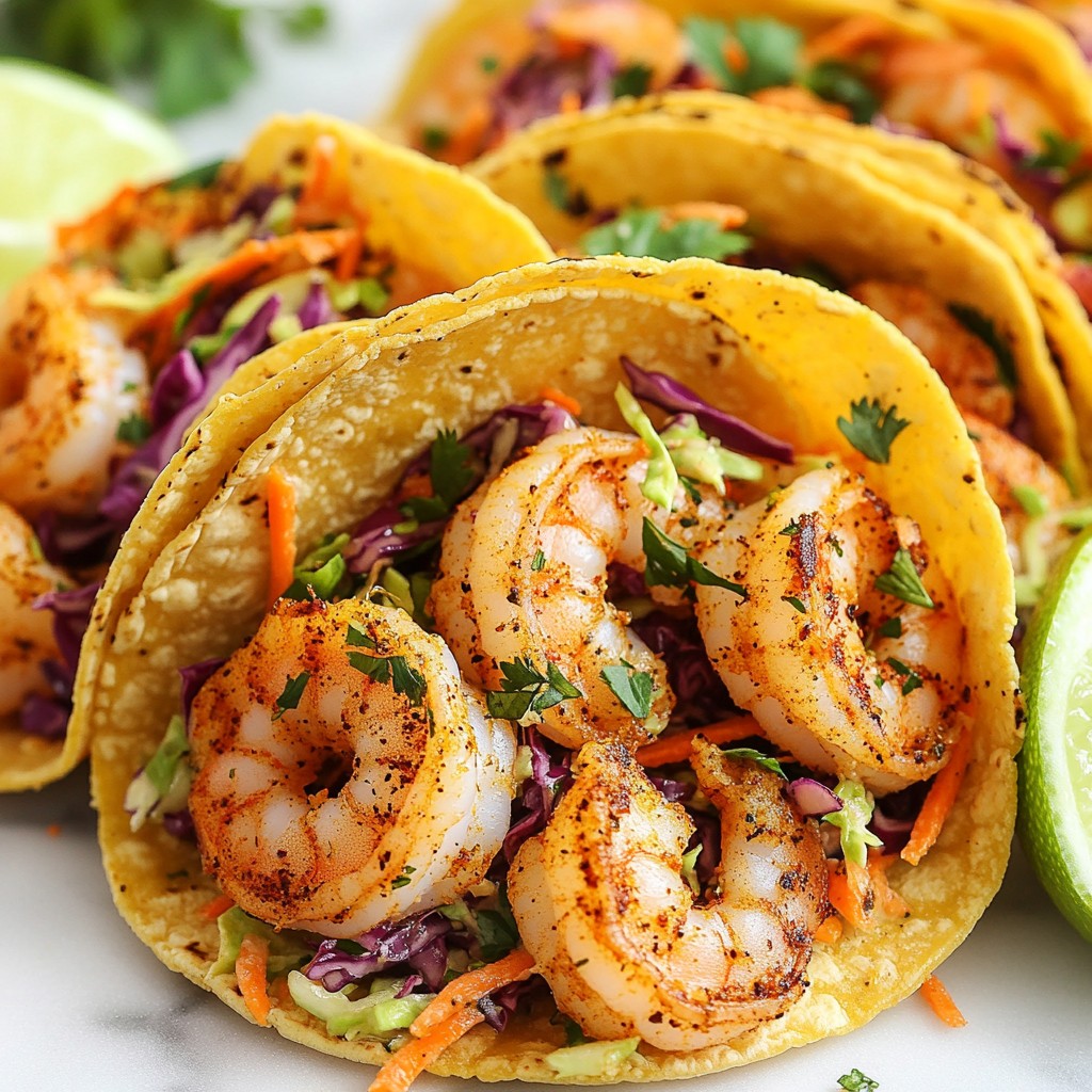 Cajun Shrimp Tacos with Lime Slaw Easy and Flavorful
