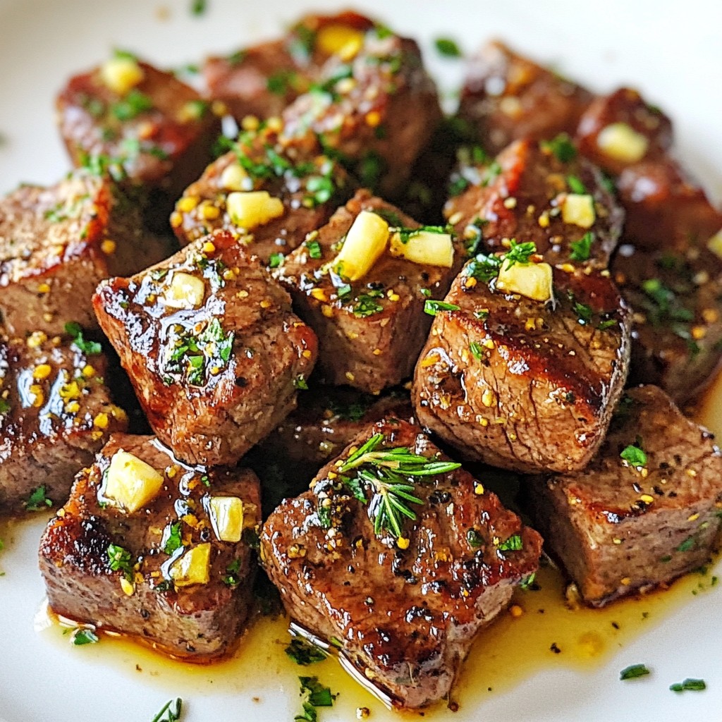 Garlic Butter Steak Bites Easy and Savory Delight