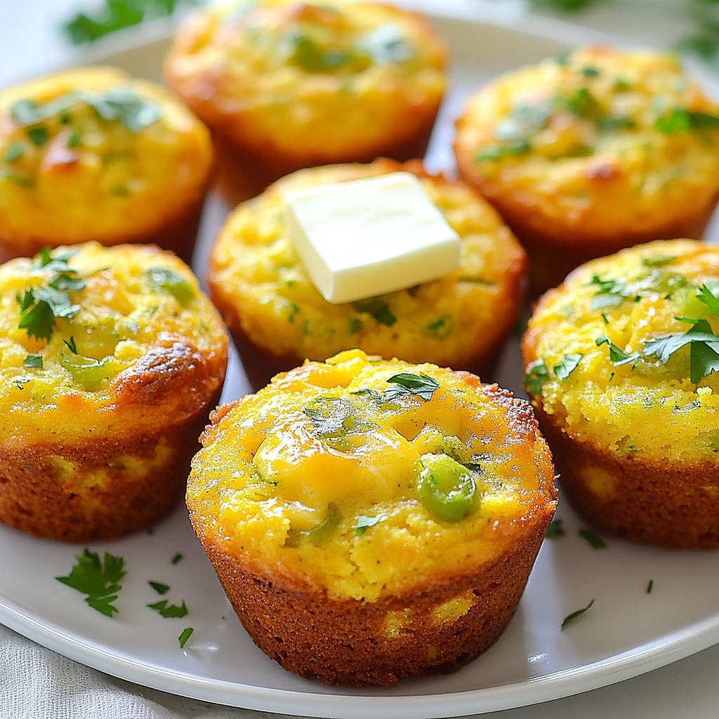 Cheddar Jalapeño Cornbread Muffins Tasty and Simple