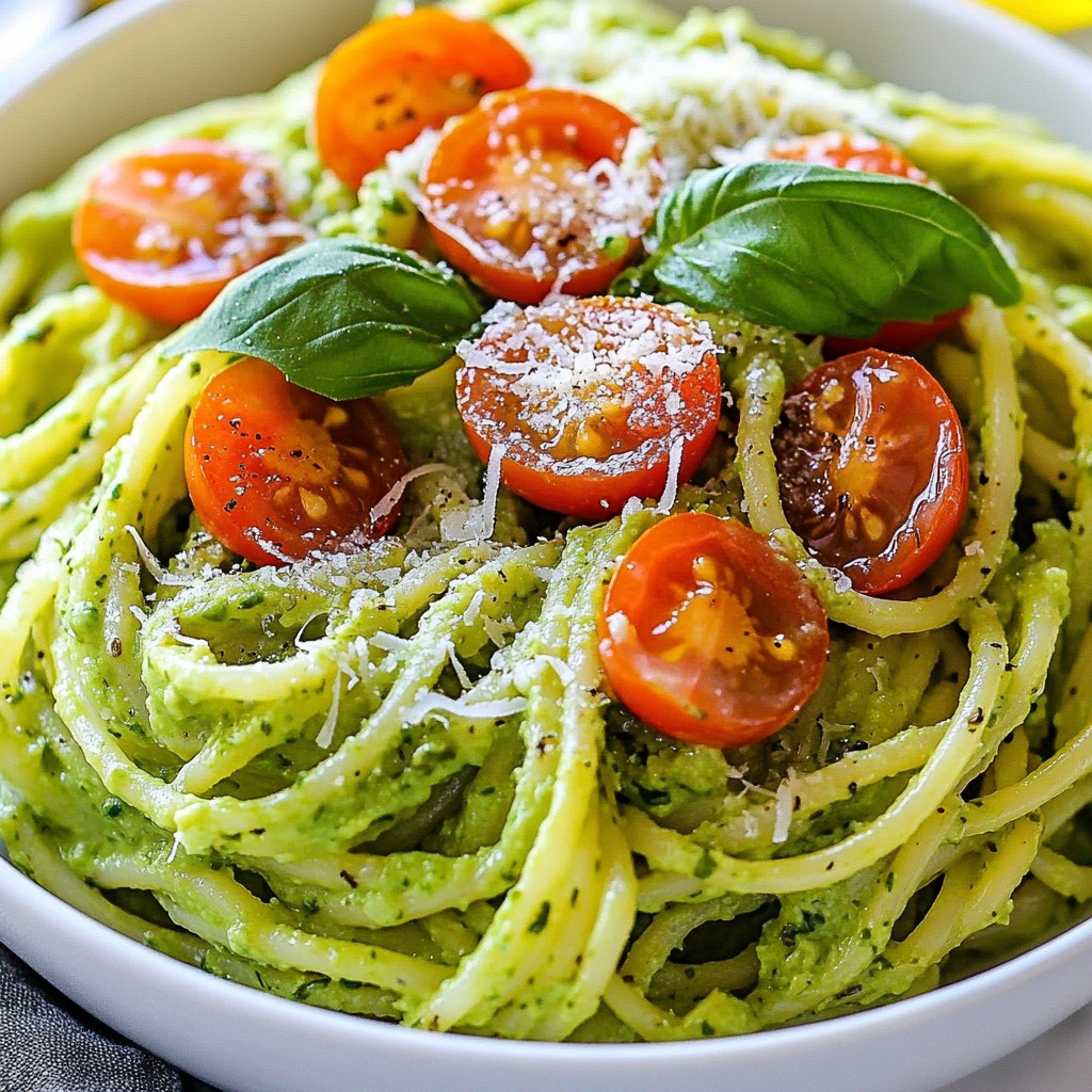 Creamy Avocado Pasta Simple and Flavorful Meal