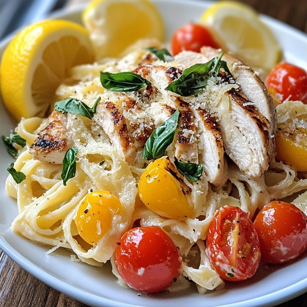 Savory Restaurant-Style Lemon Basil Chicken Pasta Recipe