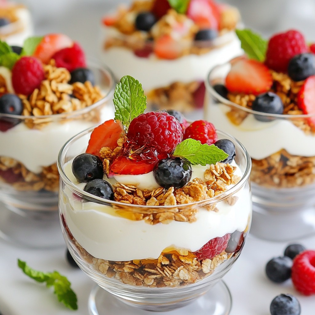 Greek Yogurt Berry Parfait Tasty and Healthy Snack
