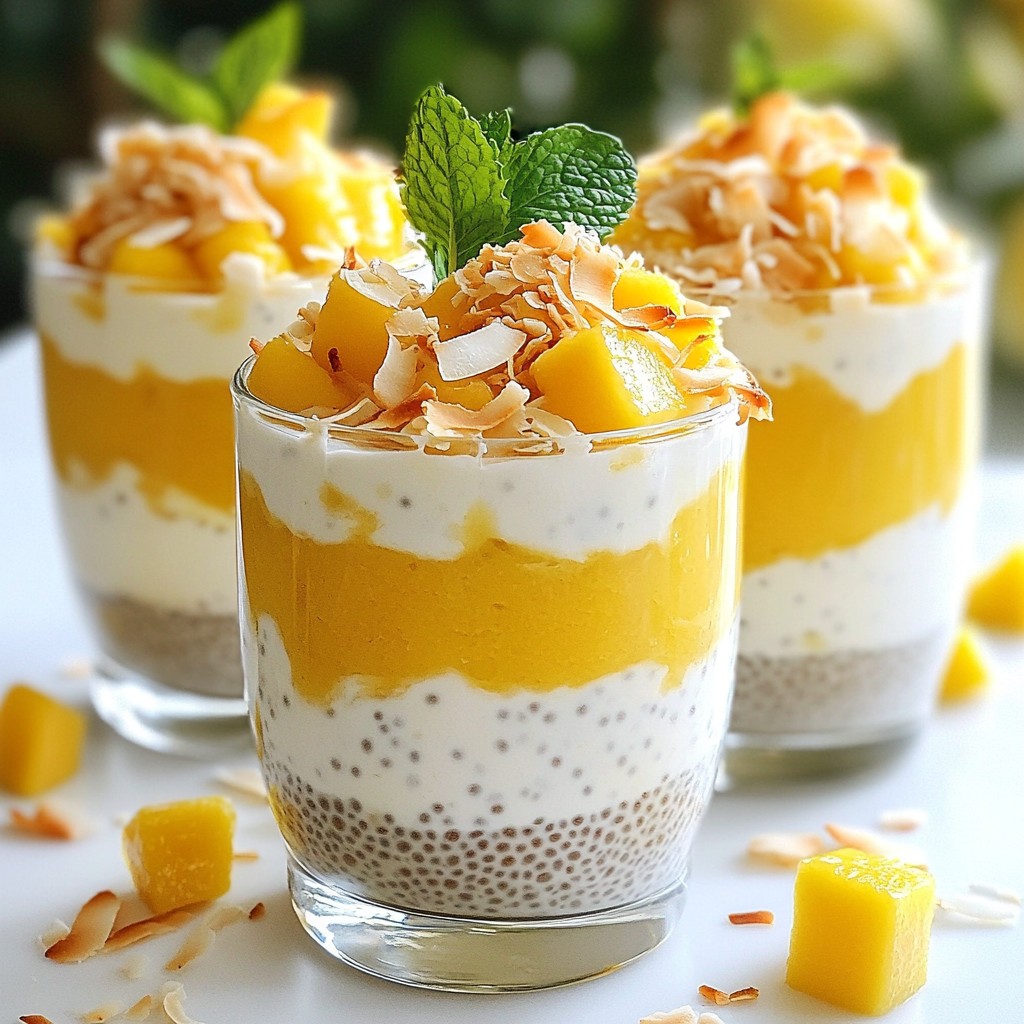 Mango Coconut Chia Pudding Delightful and Easy Treat