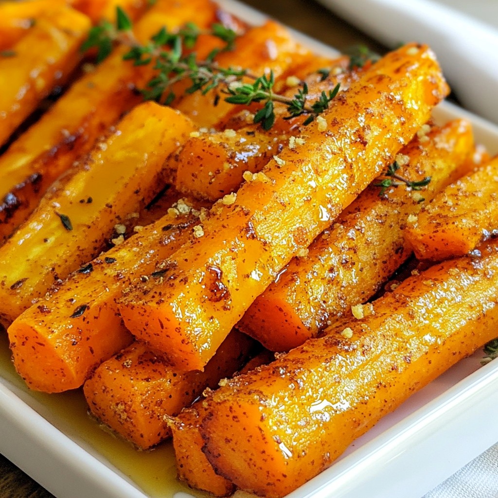 Maple Glazed Carrot Fries Irresistible Side Dish Recipe