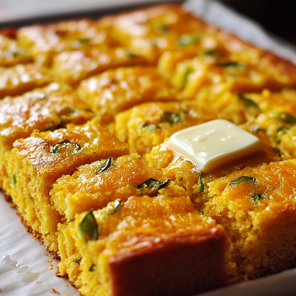 Jalapeño Cheddar Cornbread Tasty and Simple Recipe