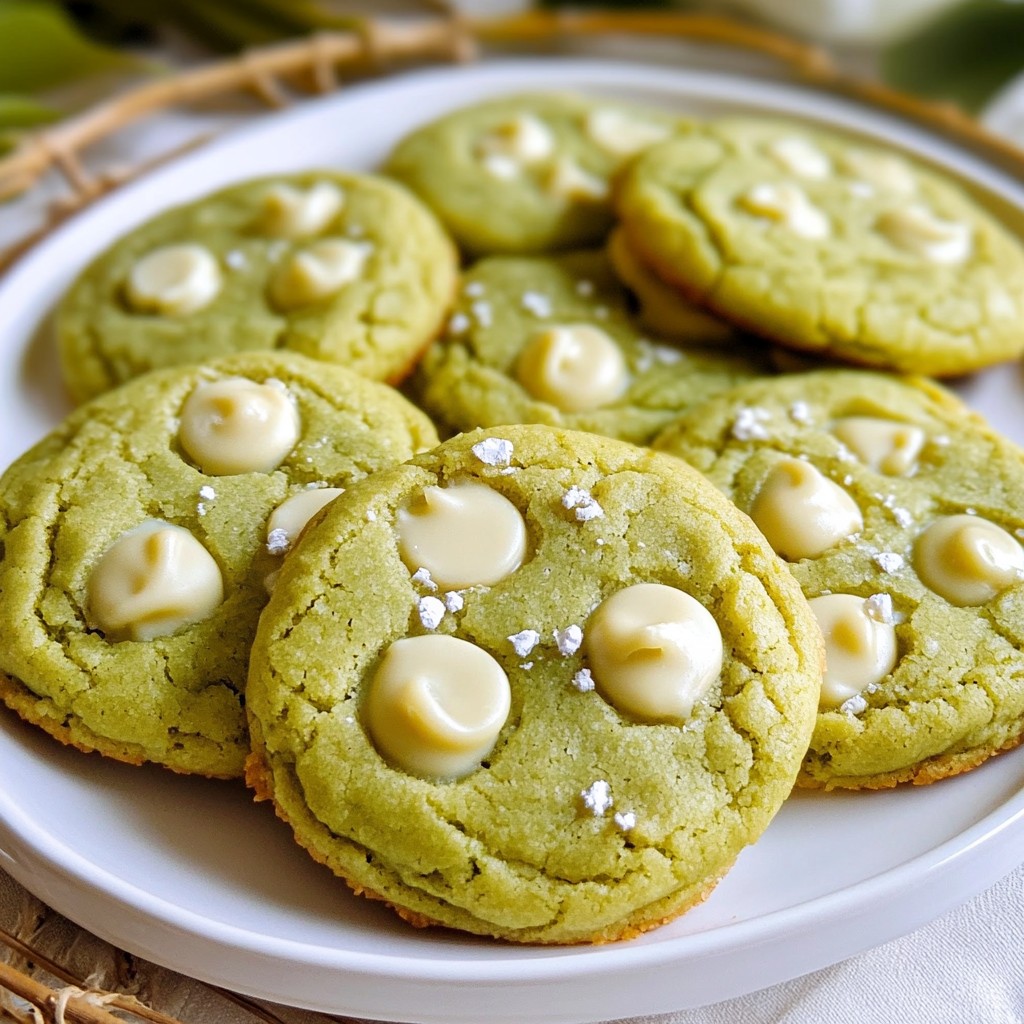 Matcha White Chocolate Cookies Delightful and Tasty Treat