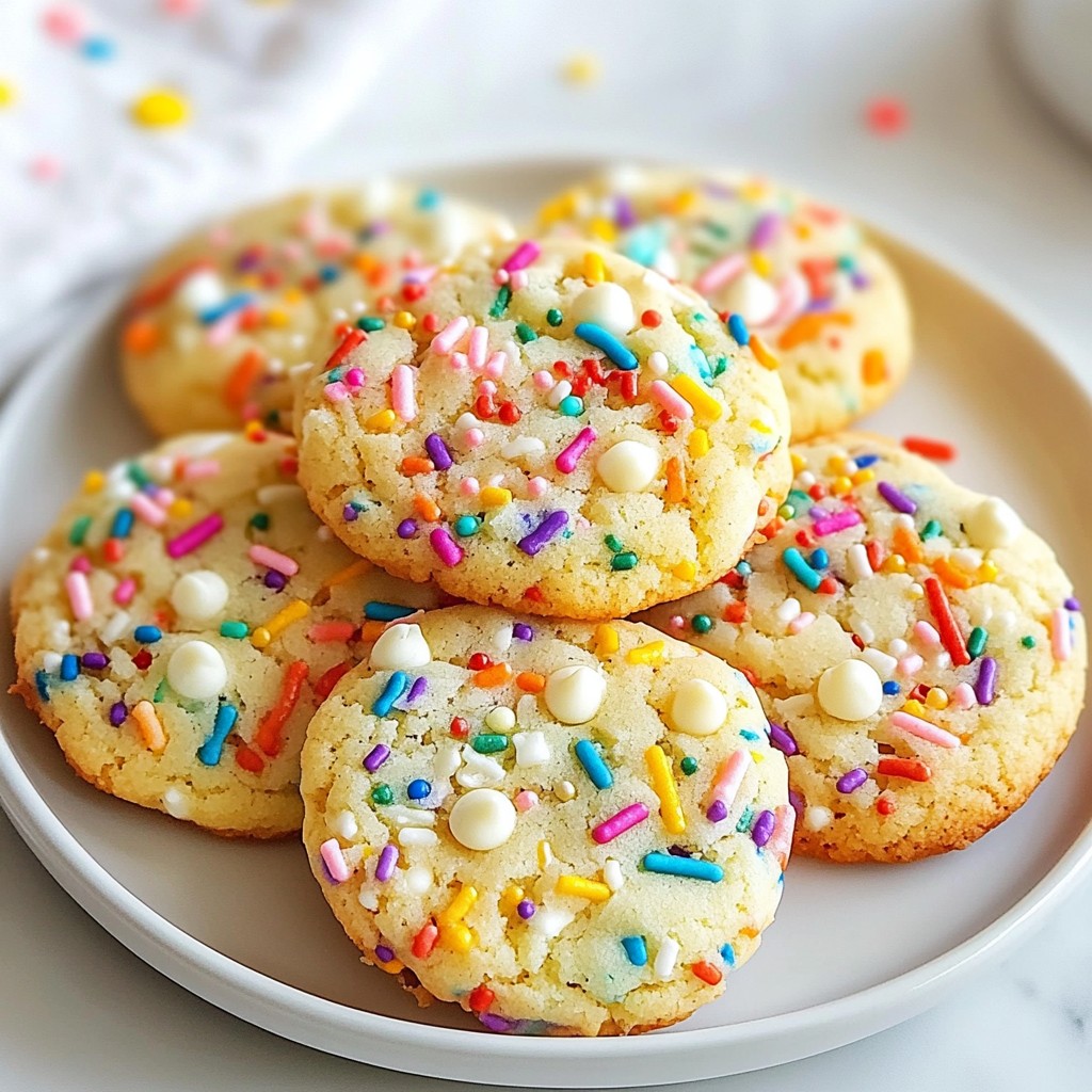 Funfetti Birthday Cake Cookies Delightful Treat Recipe