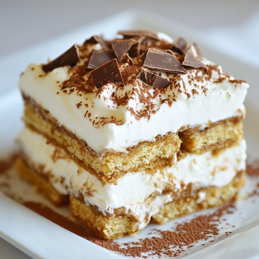 Easy Tiramisu Icebox Cake Delicious and Simple Recipe