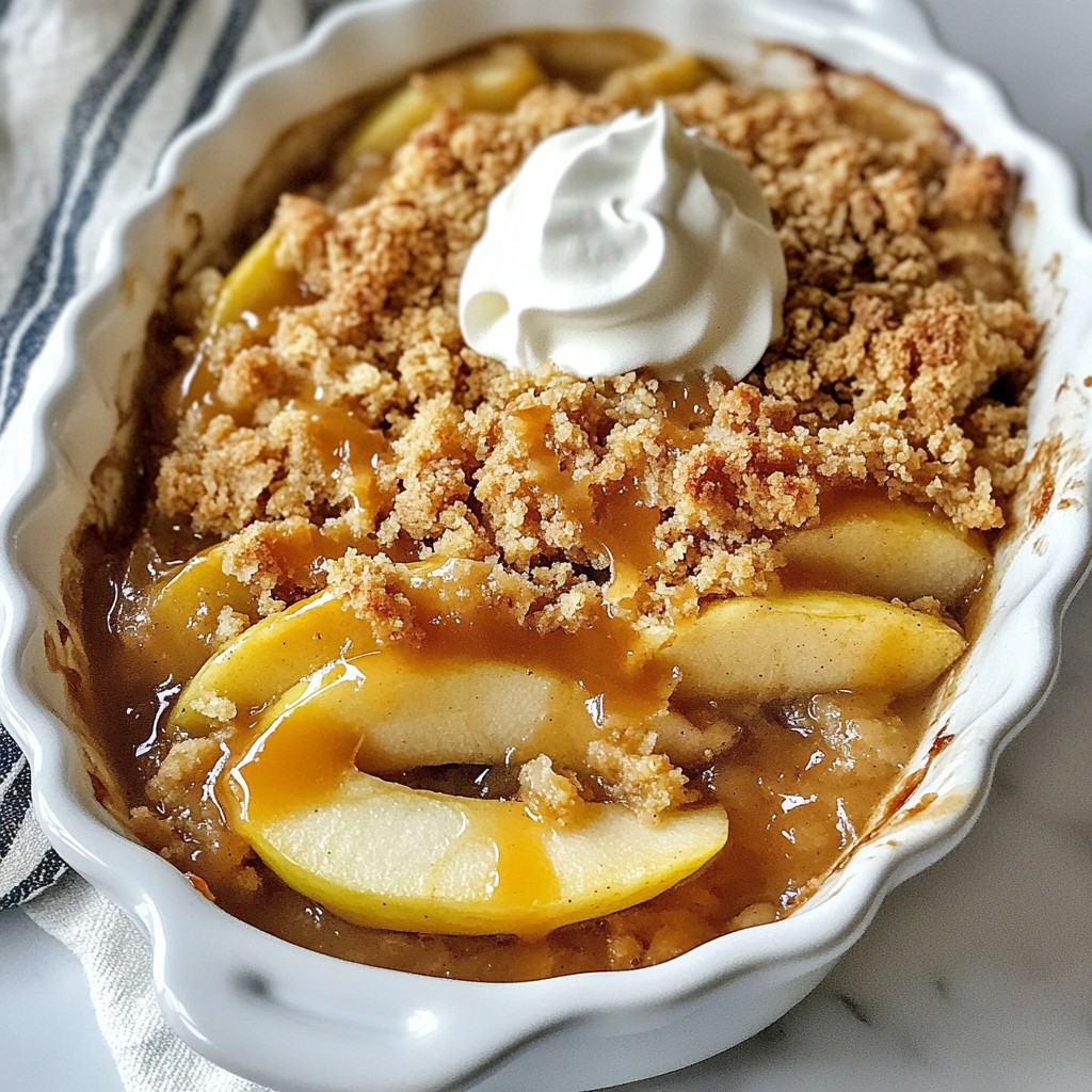 Salted Caramel Apple Crumble Irresistible Dessert Delight
