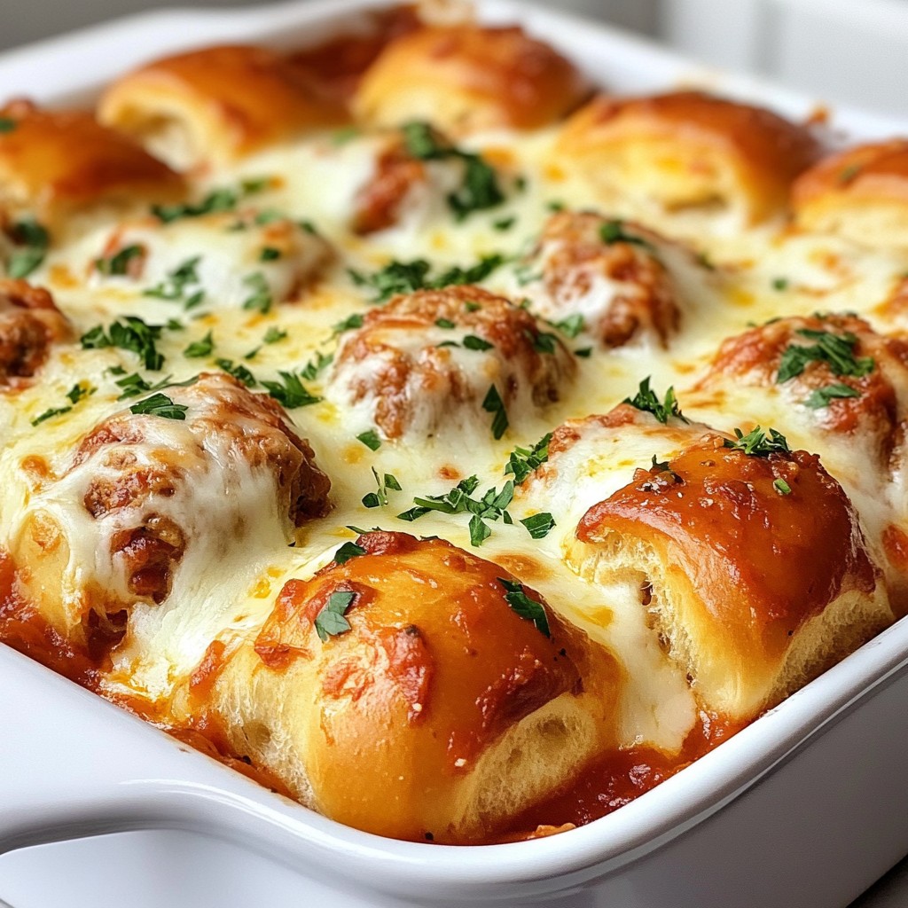 Italian Meatball Sub Casserole Savory and Simple Dish