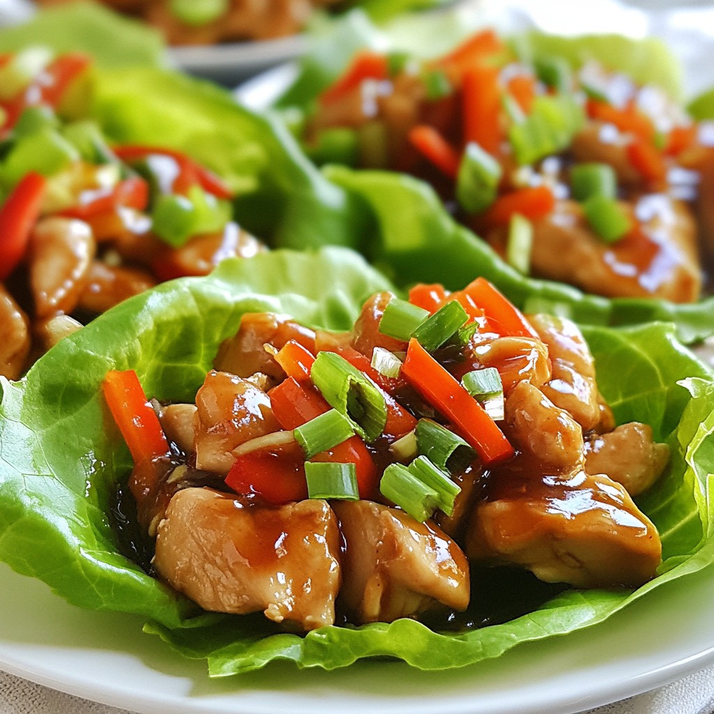 Savory Teriyaki Chicken Lettuce Wraps Easy Recipe