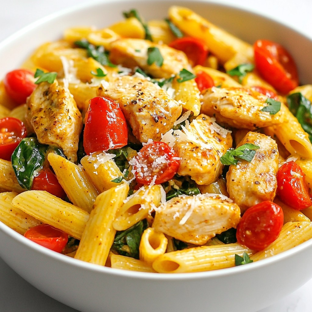 Creamy Cajun Chicken Pasta Rich and Flavorful Dish