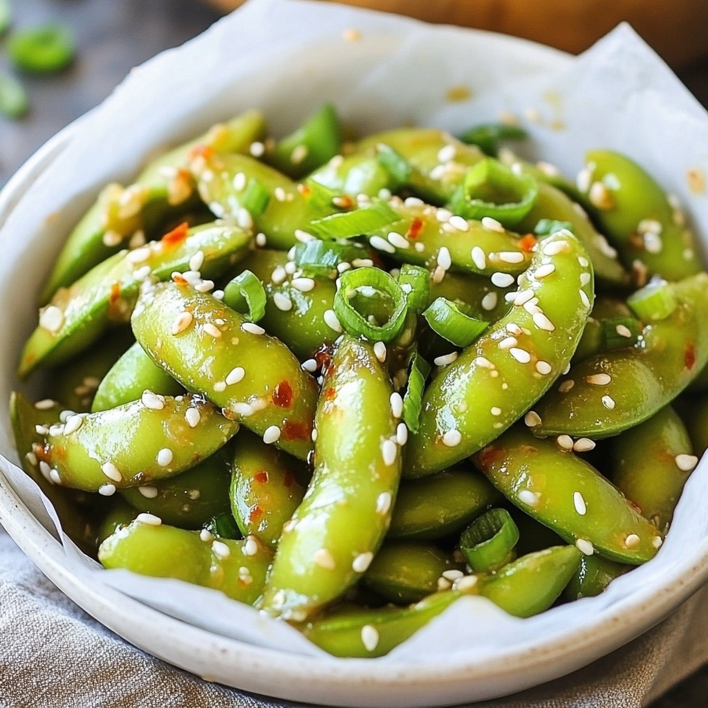 Spicy Garlic Edamame Flavor-Packed Healthy Snack