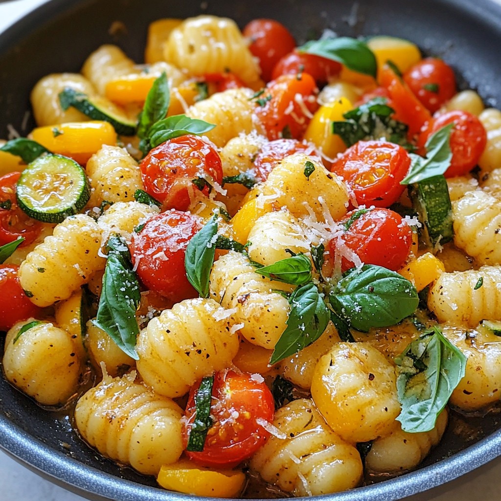 Flavorful One-Pan Garlic Butter Gnocchi & Veggies