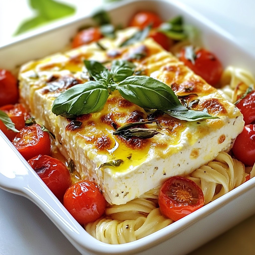 Baked Feta Pasta Flavorful and Simple Recipe Guide