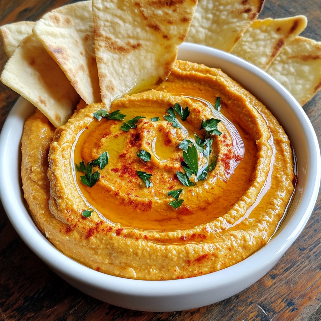 Roasted Red Pepper Hummus Simple and Flavorful Recipe