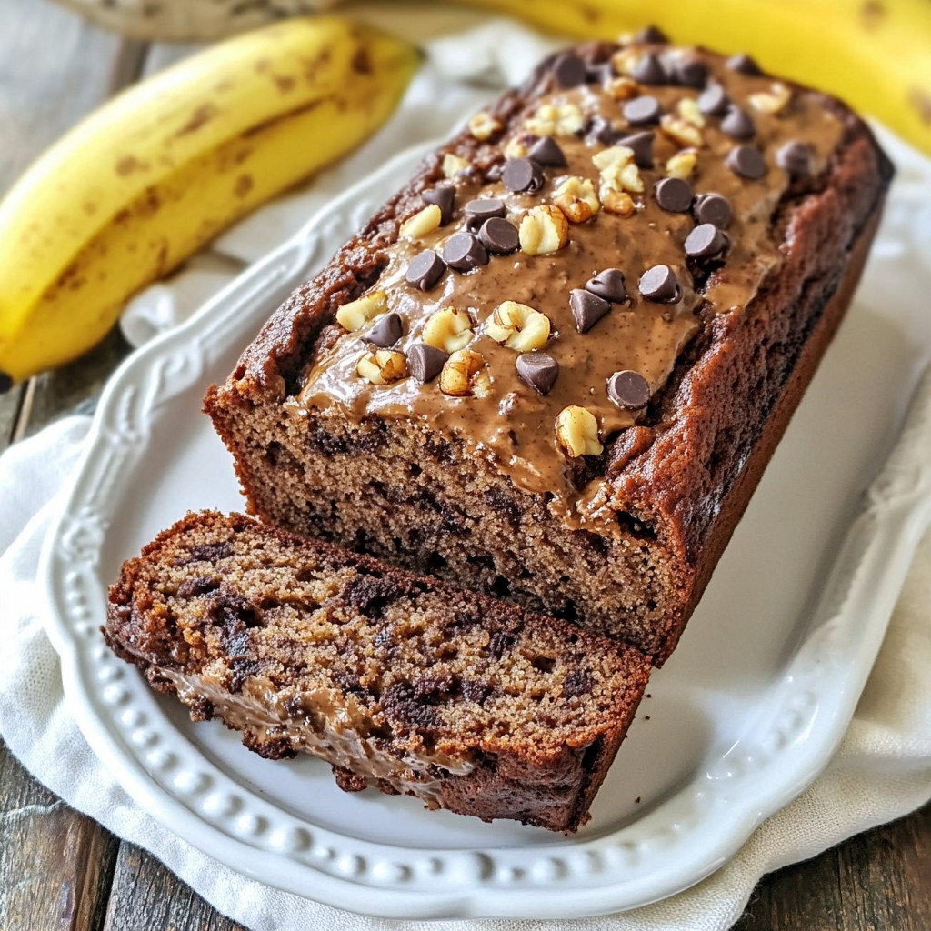 Chocolate Peanut Butter Banana Bread Irresistible Treat
