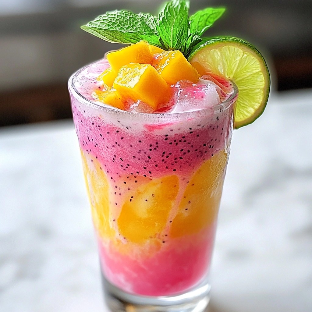 Icy Copycat Starbucks Mango Dragonfruit Refresher Recipe