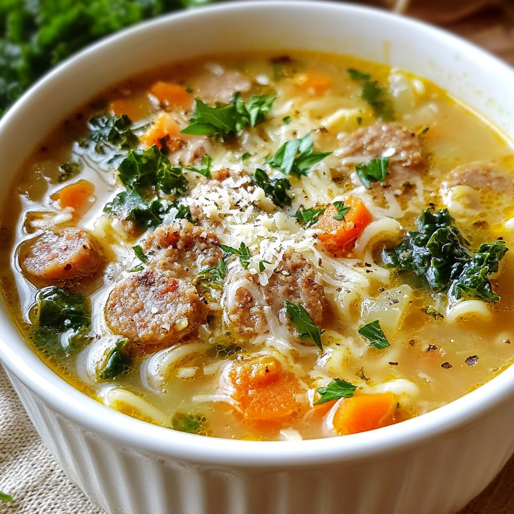 Savory Copycat Olive Garden Italian Sausage Soup Recipe