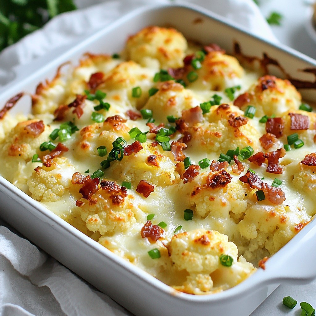 Loaded Cauliflower Bake Rich and Creamy Comfort Food