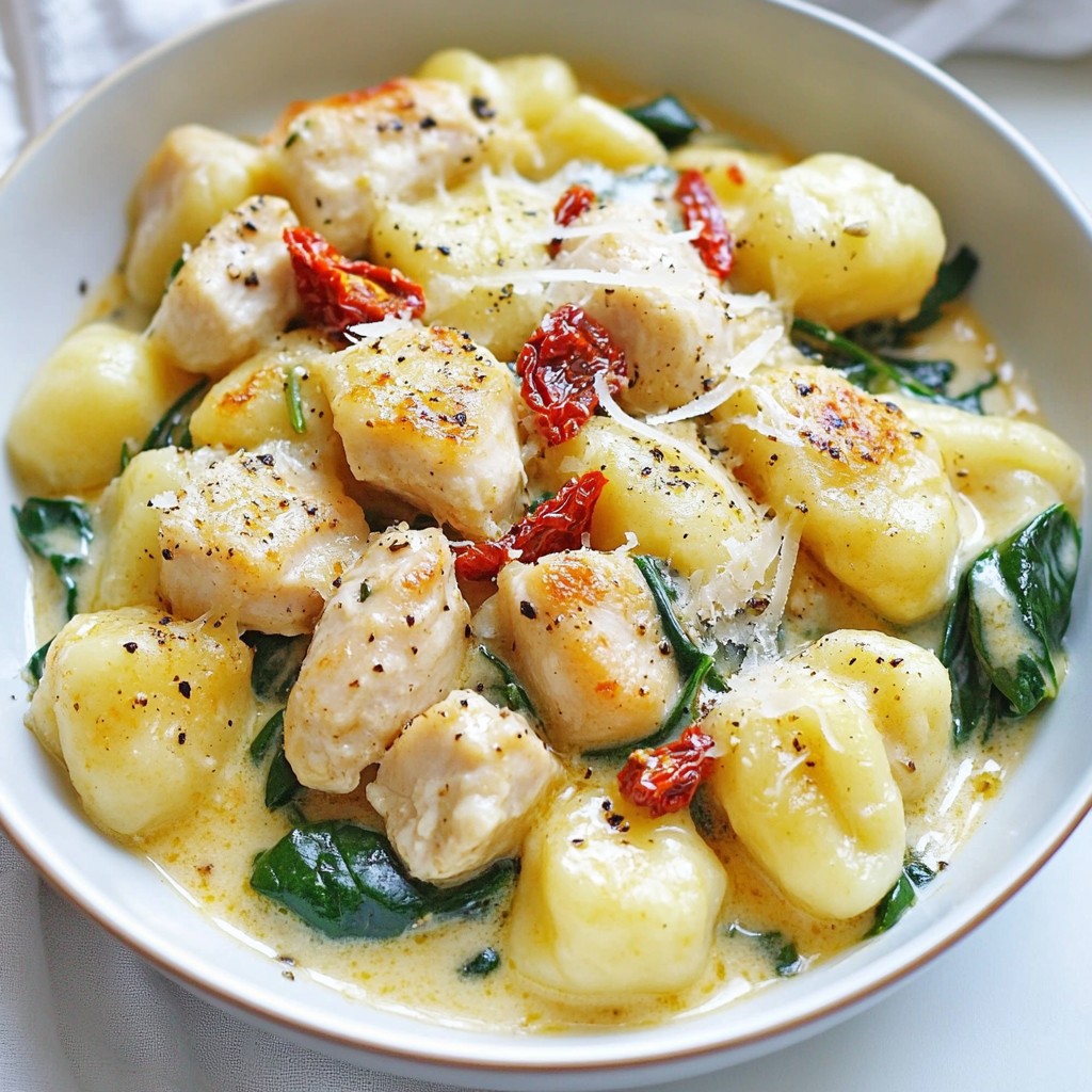 Sun Dried Tomato Chicken Gnocchi Quick and Tasty Meal