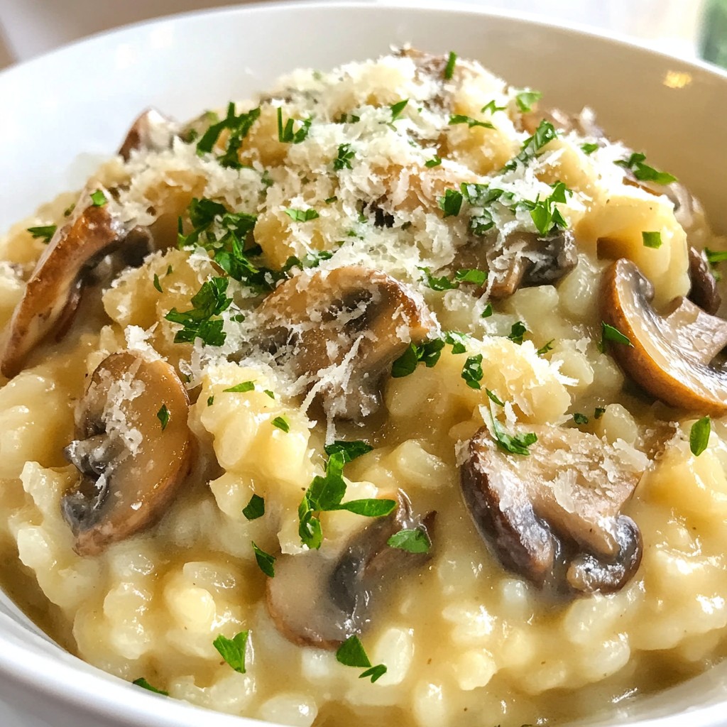 Creamy Mushroom Risotto Delicious and Simple Meal