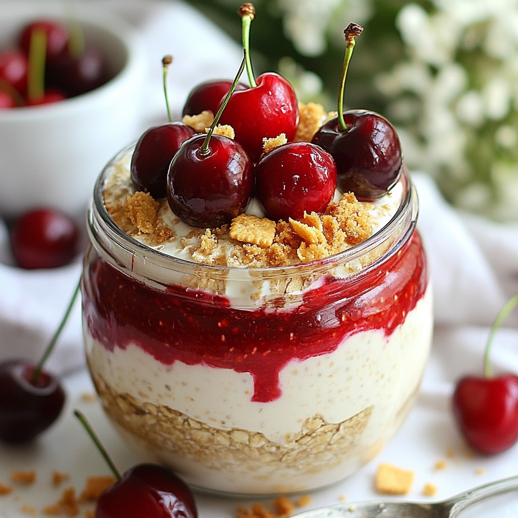 Cherry Pie Overnight Oats Tasty and Easy Recipe