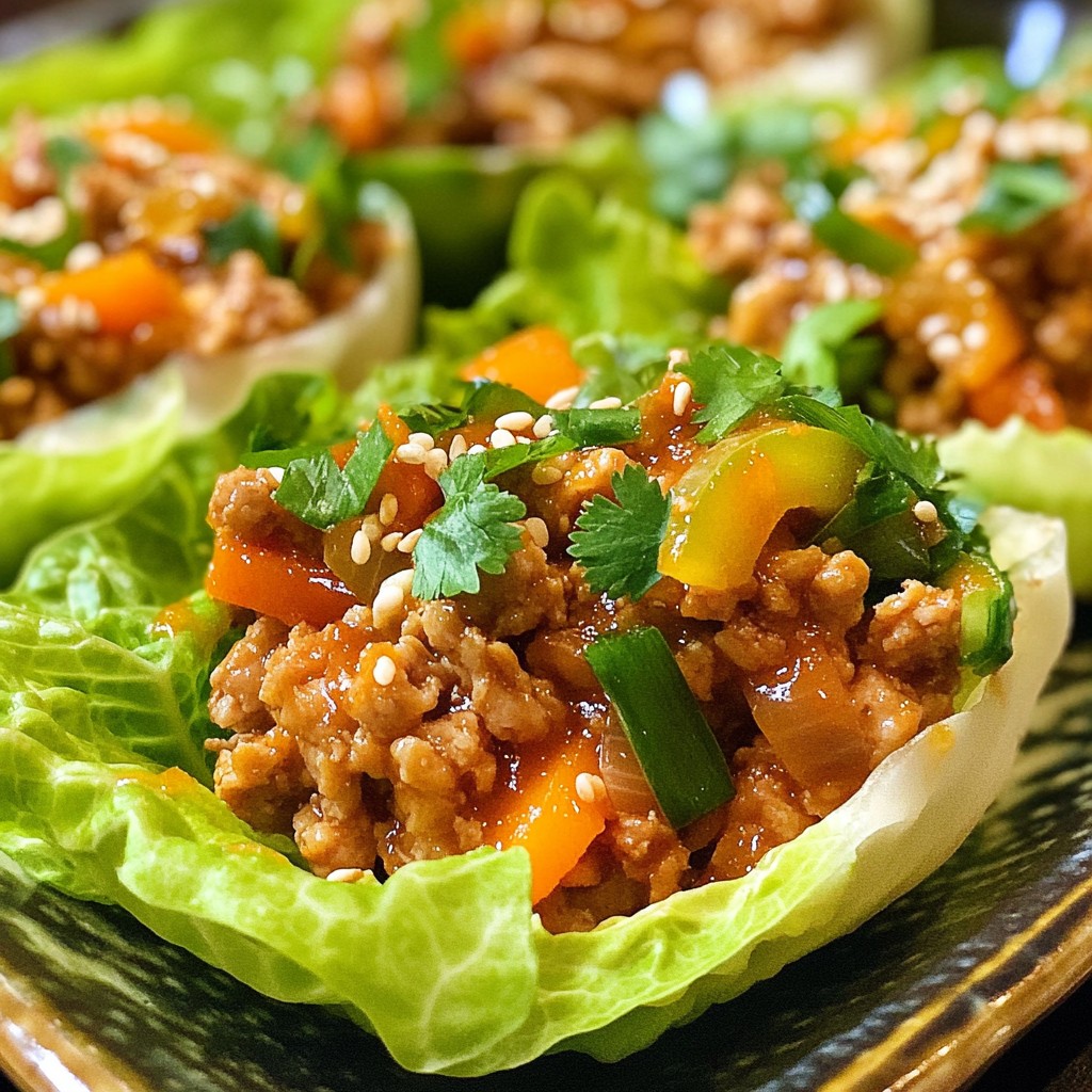 Sweet Chili Chicken Lettuce Cups Tasty and Easy Meal