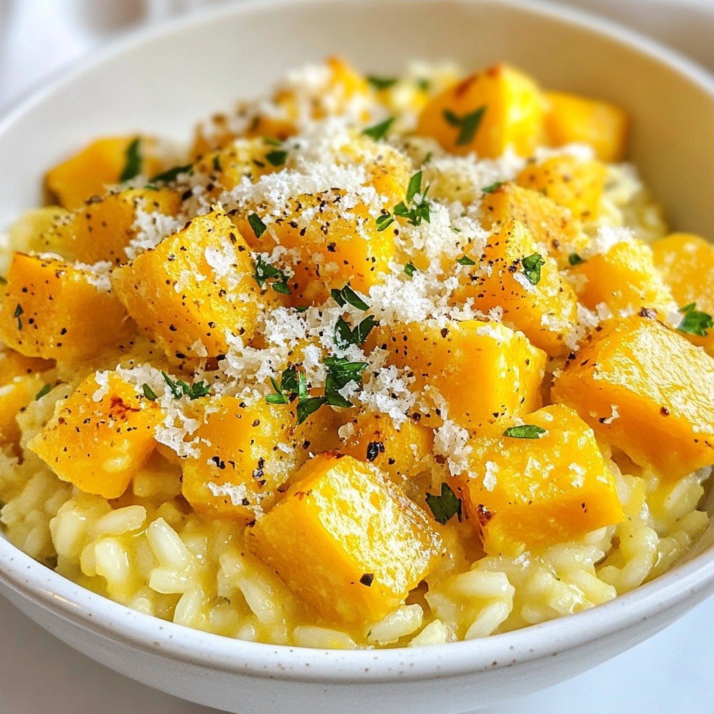 Roasted Butternut Squash Risotto Cozy and Comforting Dish