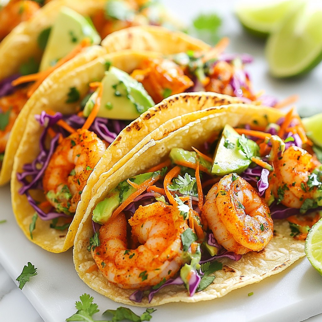 Cajun Shrimp Tacos with Lime Slaw Flavor Burst