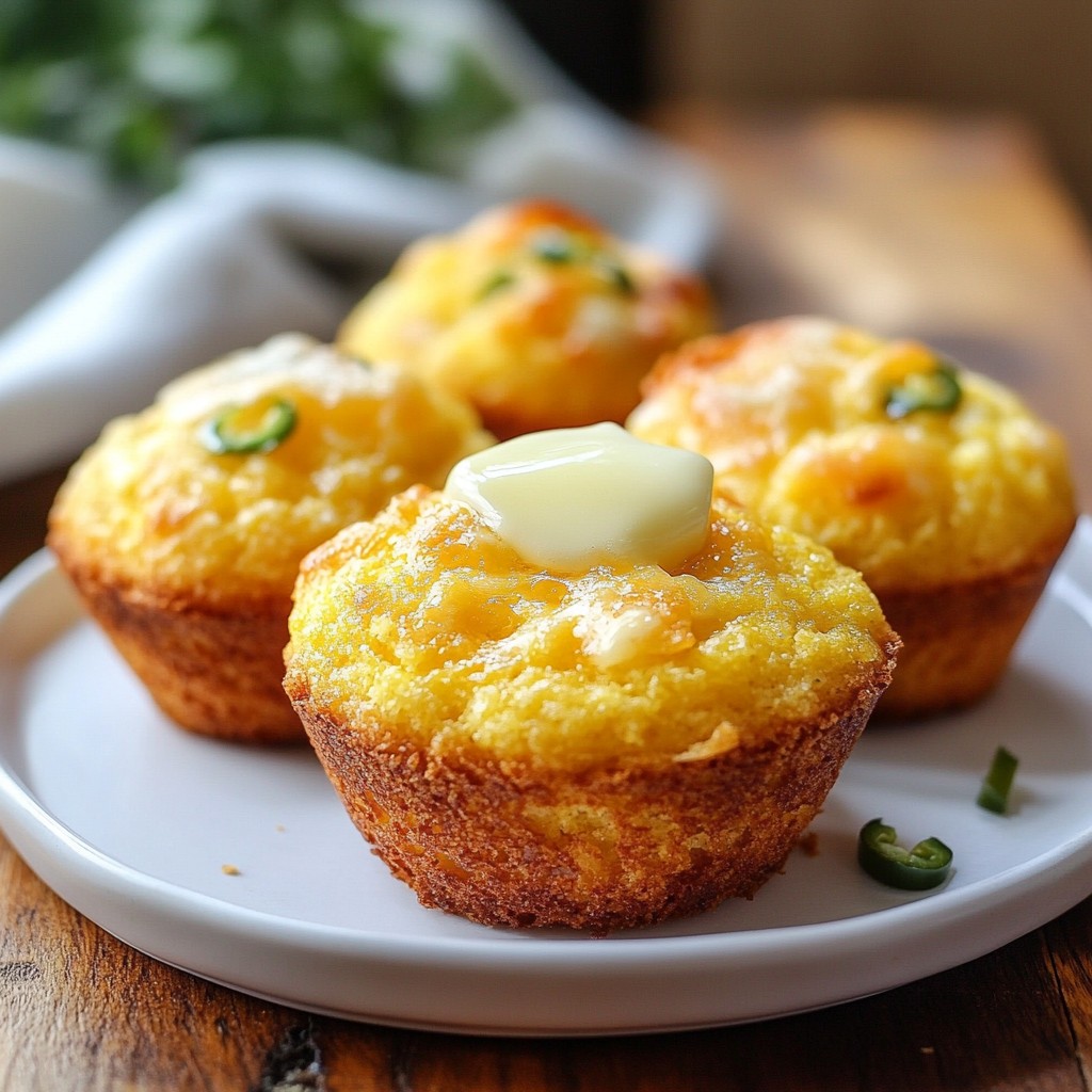 Jalapeño Cheddar Cornbread Muffins Simple Delight