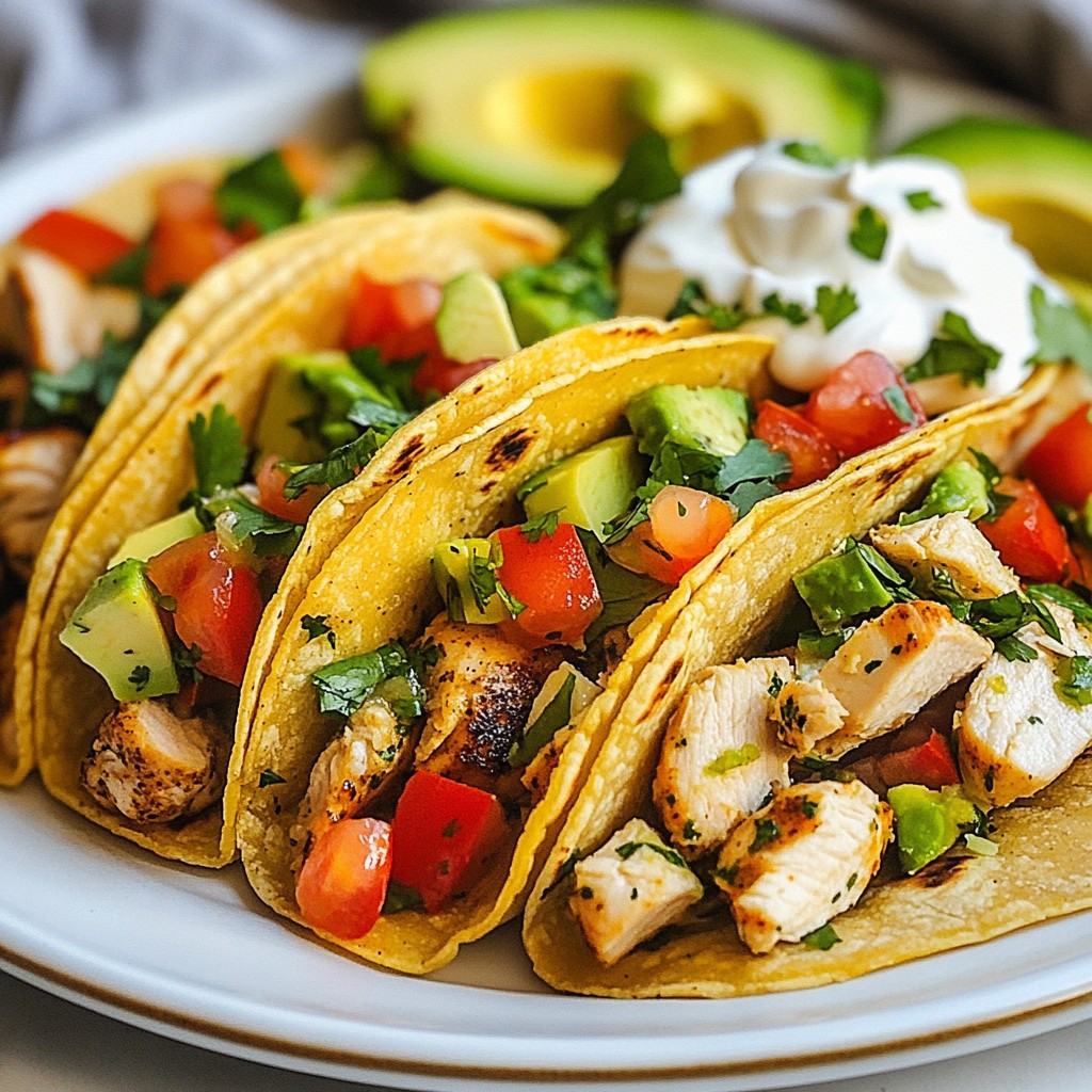 Cilantro Lime Chicken Tacos Flavorful and Easy Recipe
