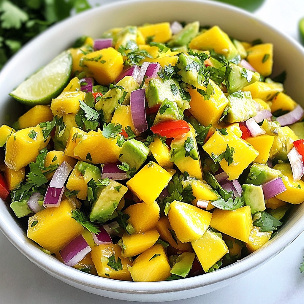 Mango Avocado Salsa Fresh and Flavorful Recipe
