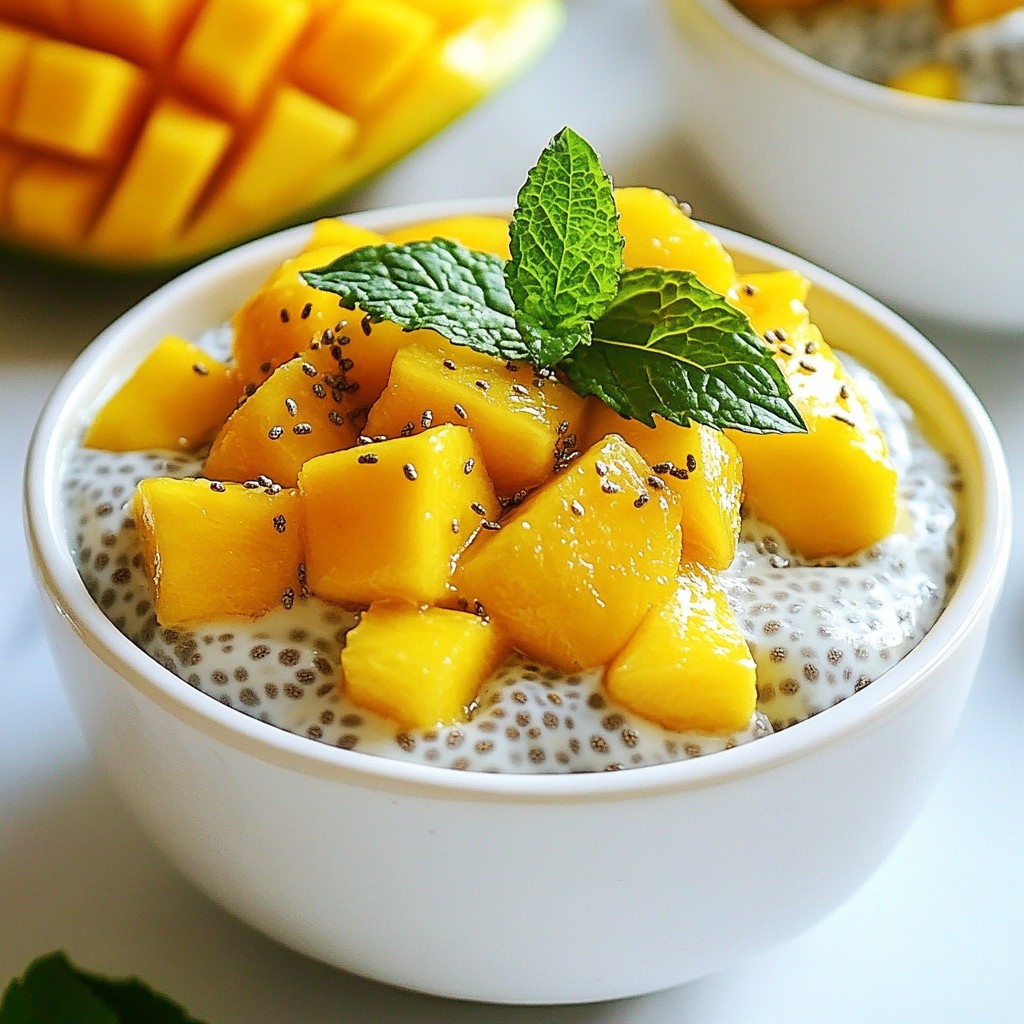 Mango Coconut Chia Pudding Fresh and Tasty Delight