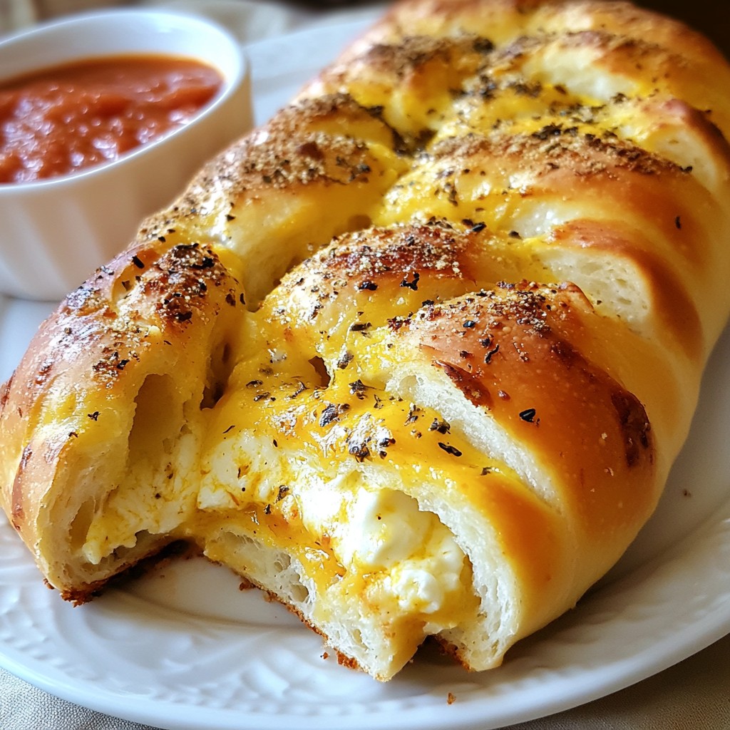 Cheesy Copycat Domino's Stuffed Cheesy Bread Recipe