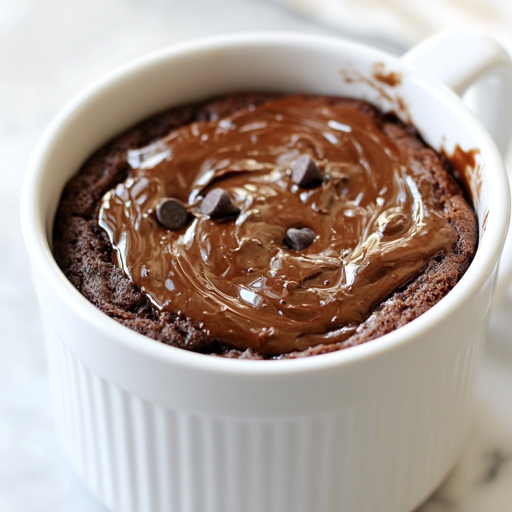 Ingredient Nutella Mug Cake Quick and Easy Treat